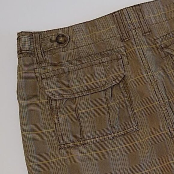 Gap Plaid Four Pockets Knit 90s Retro Casual Button Zip Mini Skirt Size 2 - Picture 5 of 8